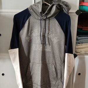 American Eagle Colorblock Hooded Sweatshirt